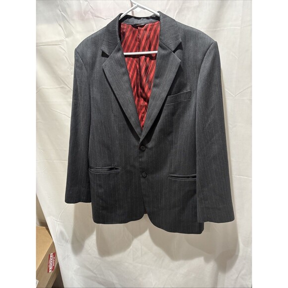 Brioni Vintage Bangkok Gray Pin Stripe Jacket Men 42/43L? 2B See Photos - Picture 4 of 16
